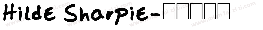Hilde Sharpie字体转换